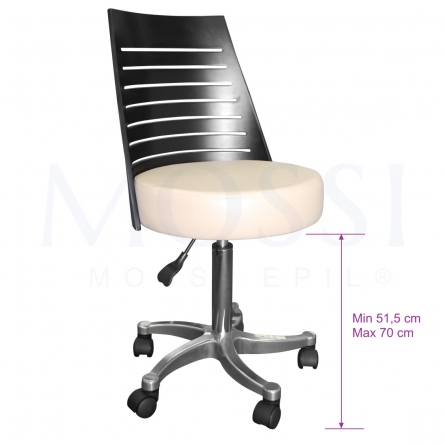 banco estetica, banco estética de sela com encosto, assento elevatório, stool, hidraulic saddle stool with backrest, mossi epil, bar stool, hairdresser, salon stool