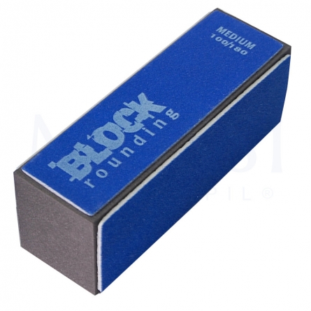 bloco polidor, cubo polidor de unhas profissional, nail buffer block, nail file sanding block, blue 100/180