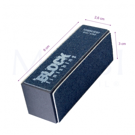 bloco polidor, cubo polidor de unhas profissional, nail buffer block, nail file sanding block, black 80/180