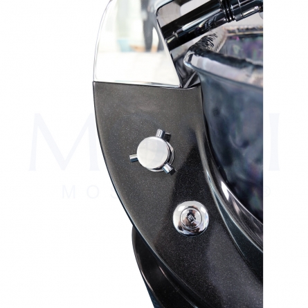 botões de regulação do fluxo de água