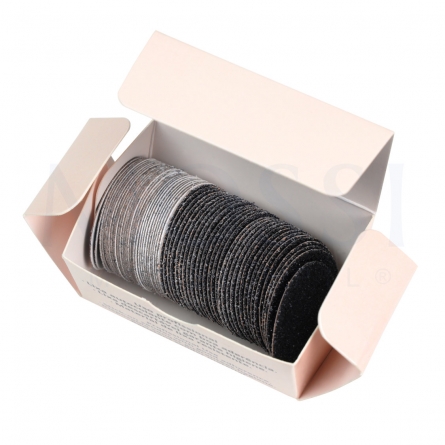 60 replacement sanding discs for pedicures, sandpaper for electric callus remover, (60/180 grit) reliable adhesive, sticks easily,