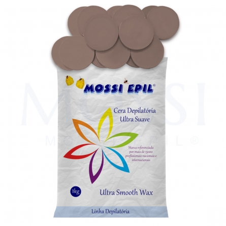 cera depilatoria chocolate discos, comprar cera depilatoria, cera de depilação, cera quente, mossi epil, 1kg