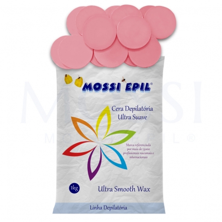 cera depilatoria rosa cremosa discos, comprar cera depilatoria, cera de depilação, cera quente. mossi epil, 1kg.