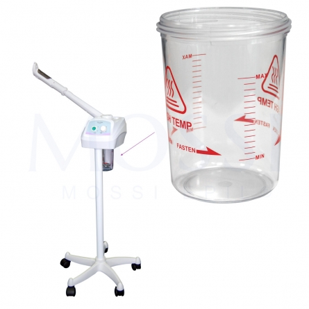 copo acrilico Vaporizador facial digital ozono ajustável aromaterapia mossi epil