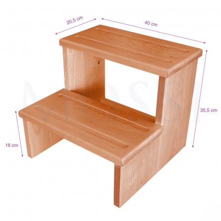 dimensões degrau, degrau madeira, step change, step, step up, beautician, beauty salon, salão de beleza, mossi epil