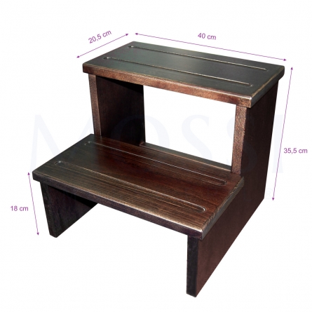 dimensões degrau, degrau madeira, step change, step, step up, beautician, beauty salon, salão de beleza, mossi epil