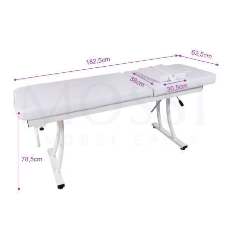 dimensões da marquesa bipartida mossi epil