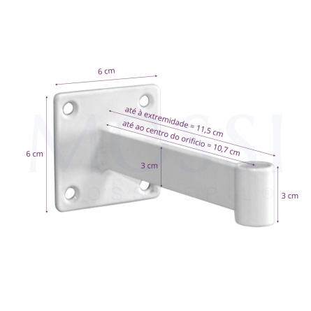 SUPORTE DE PAREDE PARA LUPA/CANDEEIRO