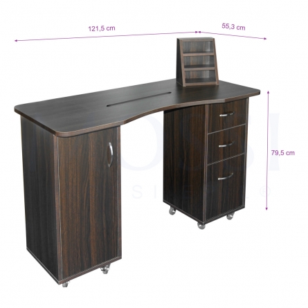 dimensões mesa de manicure com aspiração